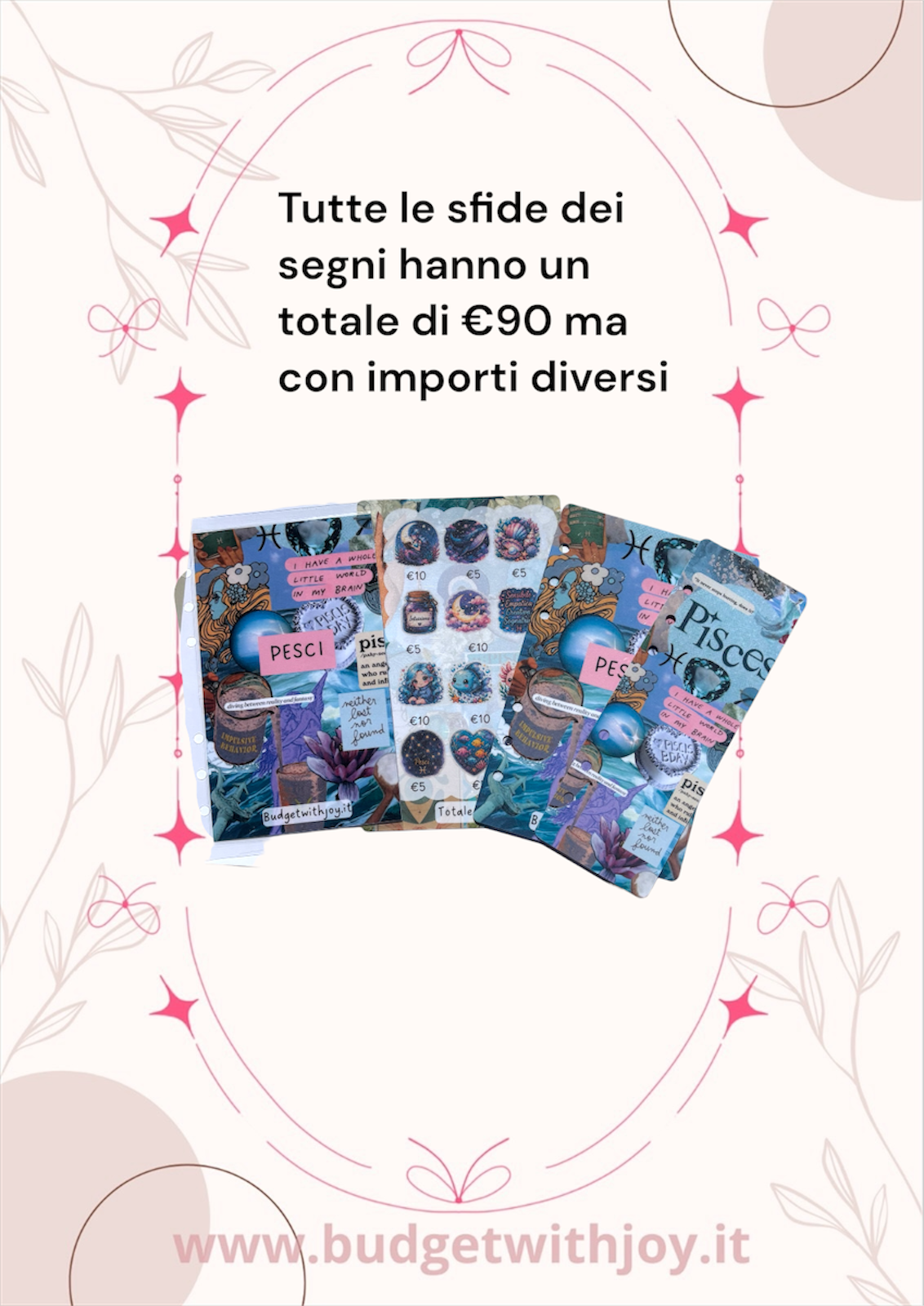 Set segni zodiacali Pesci