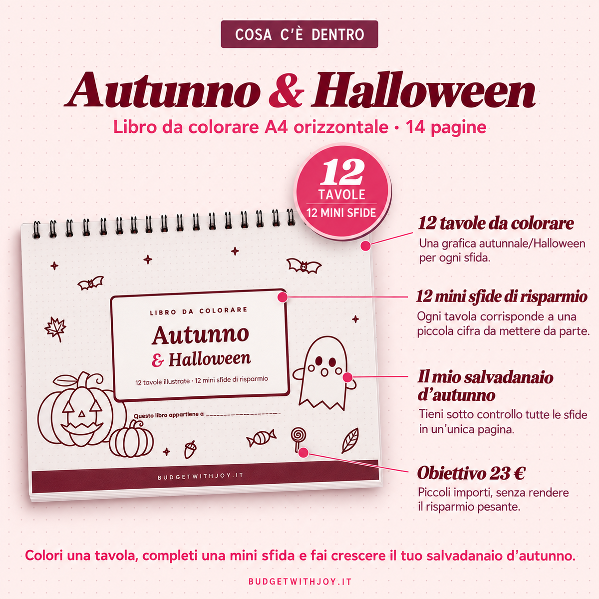 Libro da colorare Autunno & Halloween