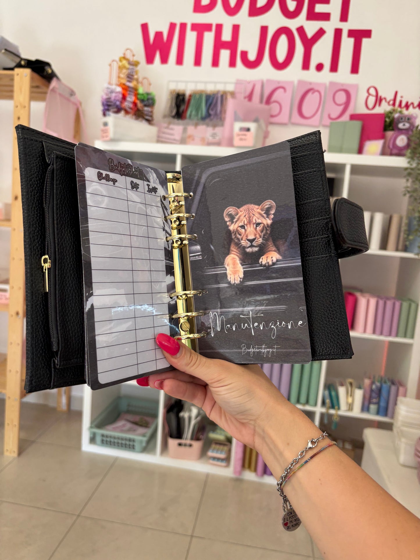 Set Agenda Macchina Total Black A6