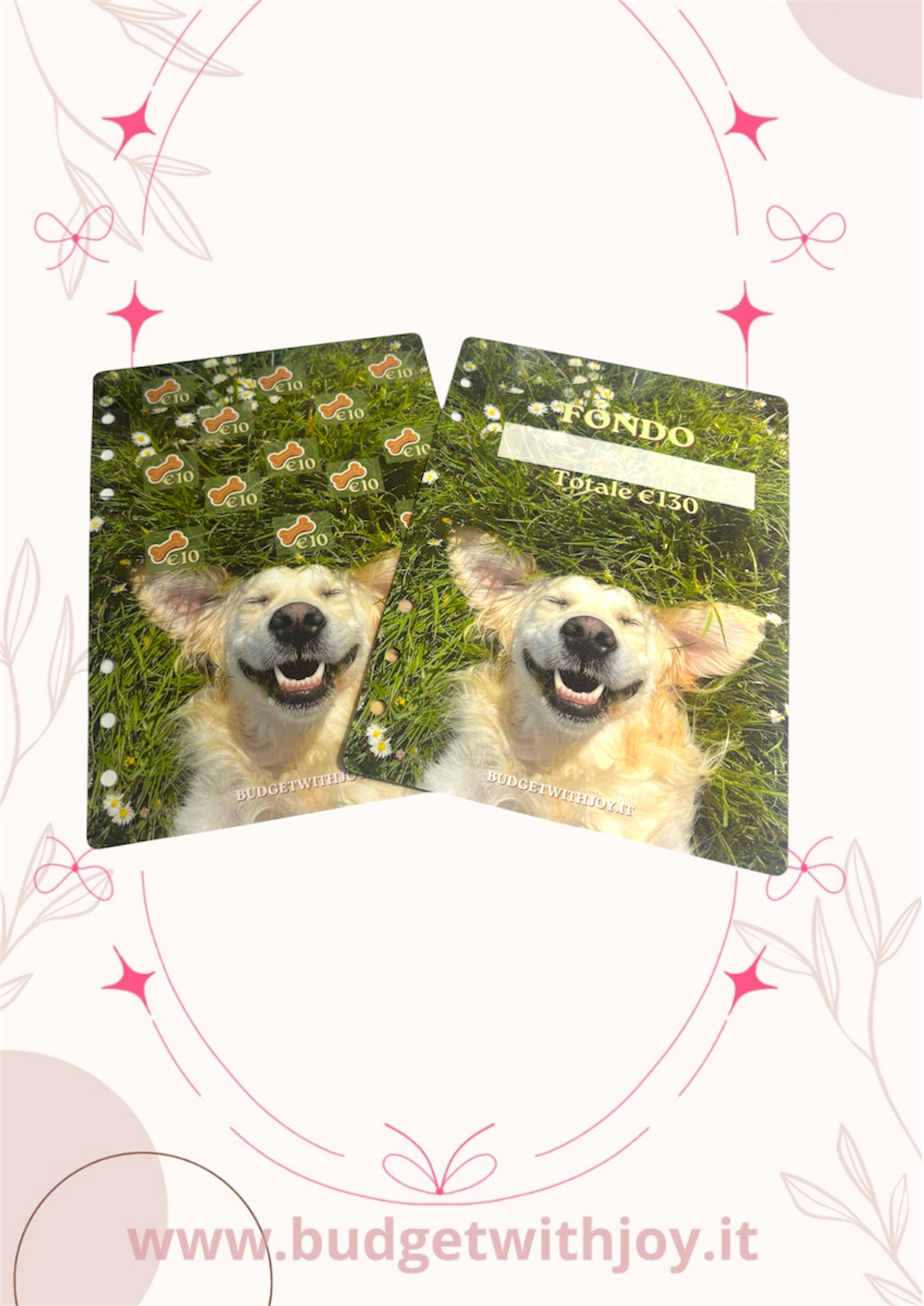 Set copertina+sfida cane sorridente €130