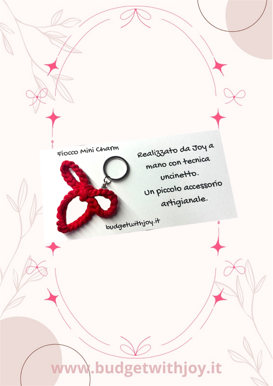Portachiavi fiocco mini charm