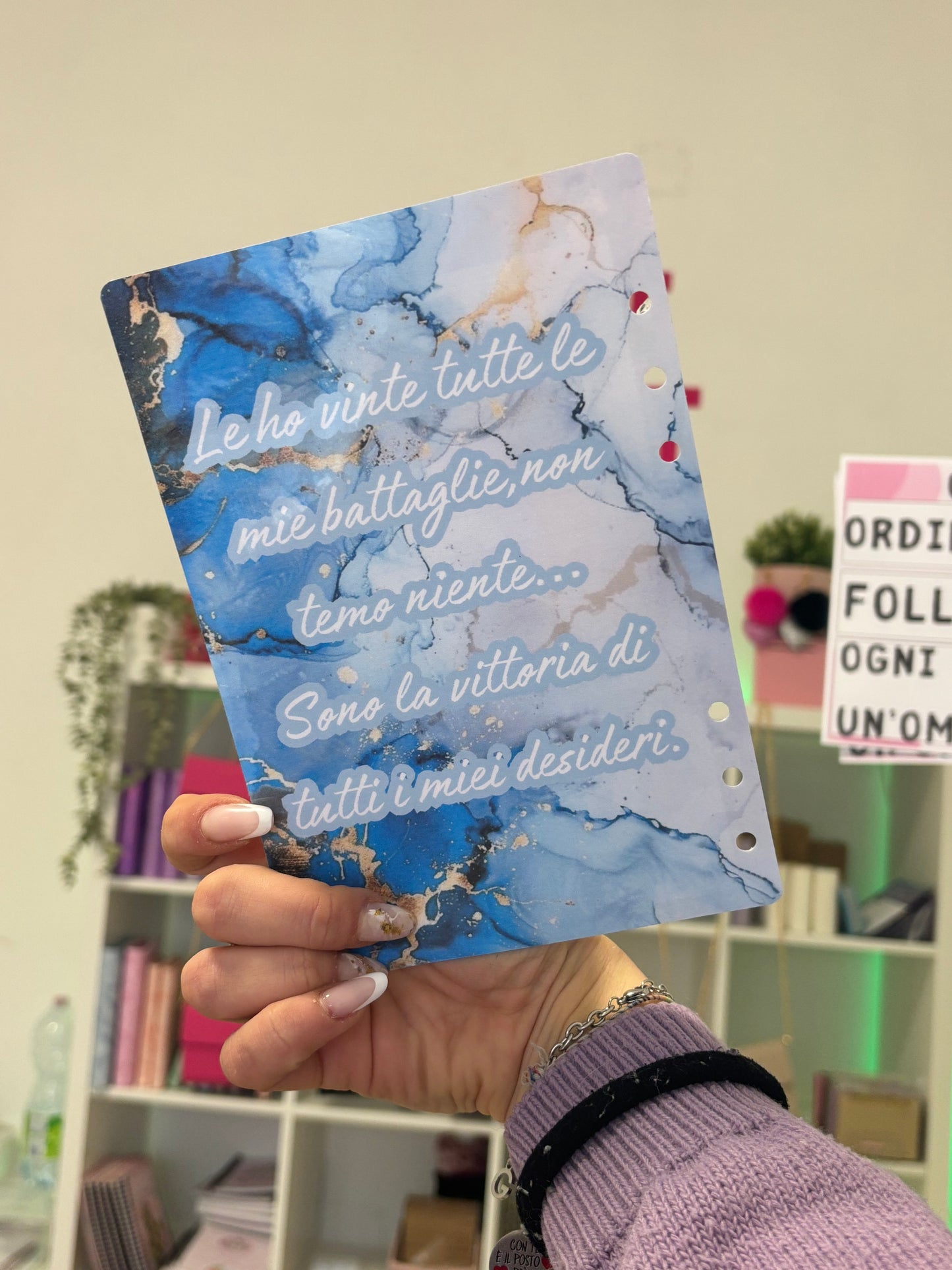 note- frase motivazionale A5