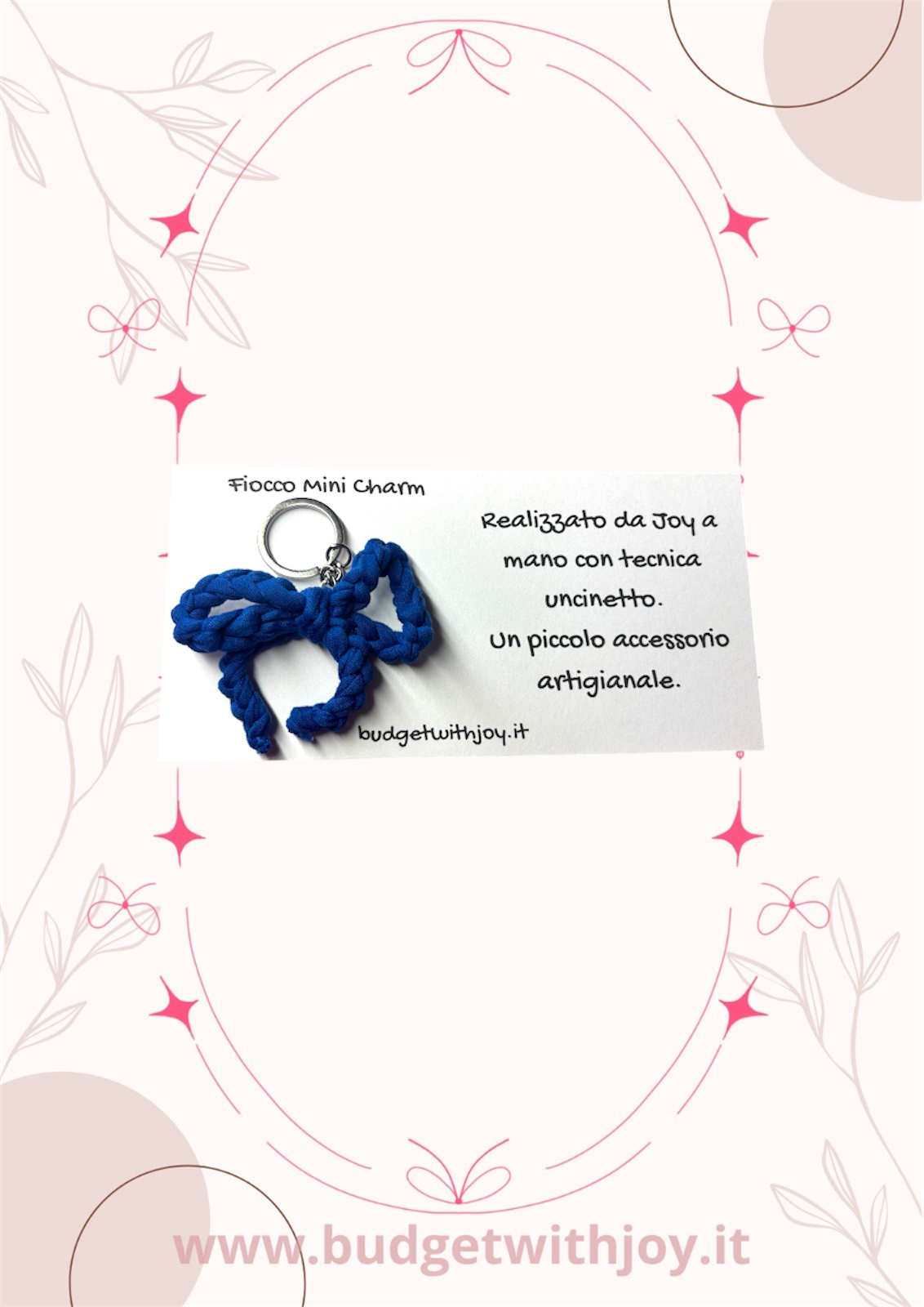 Portachiavi fiocco mini charm