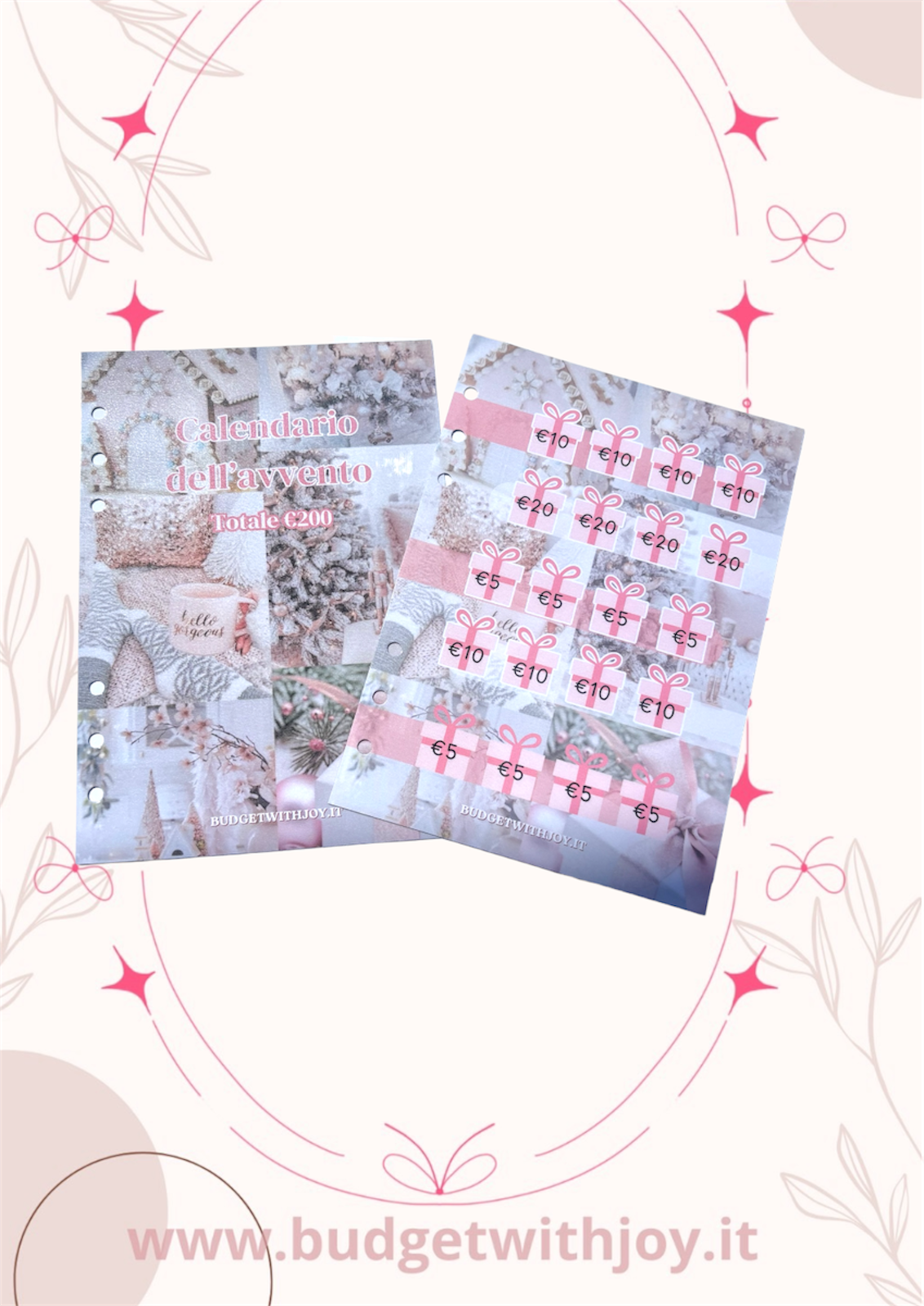 Set copertina+ sfida €200 Calendario avvento Joy