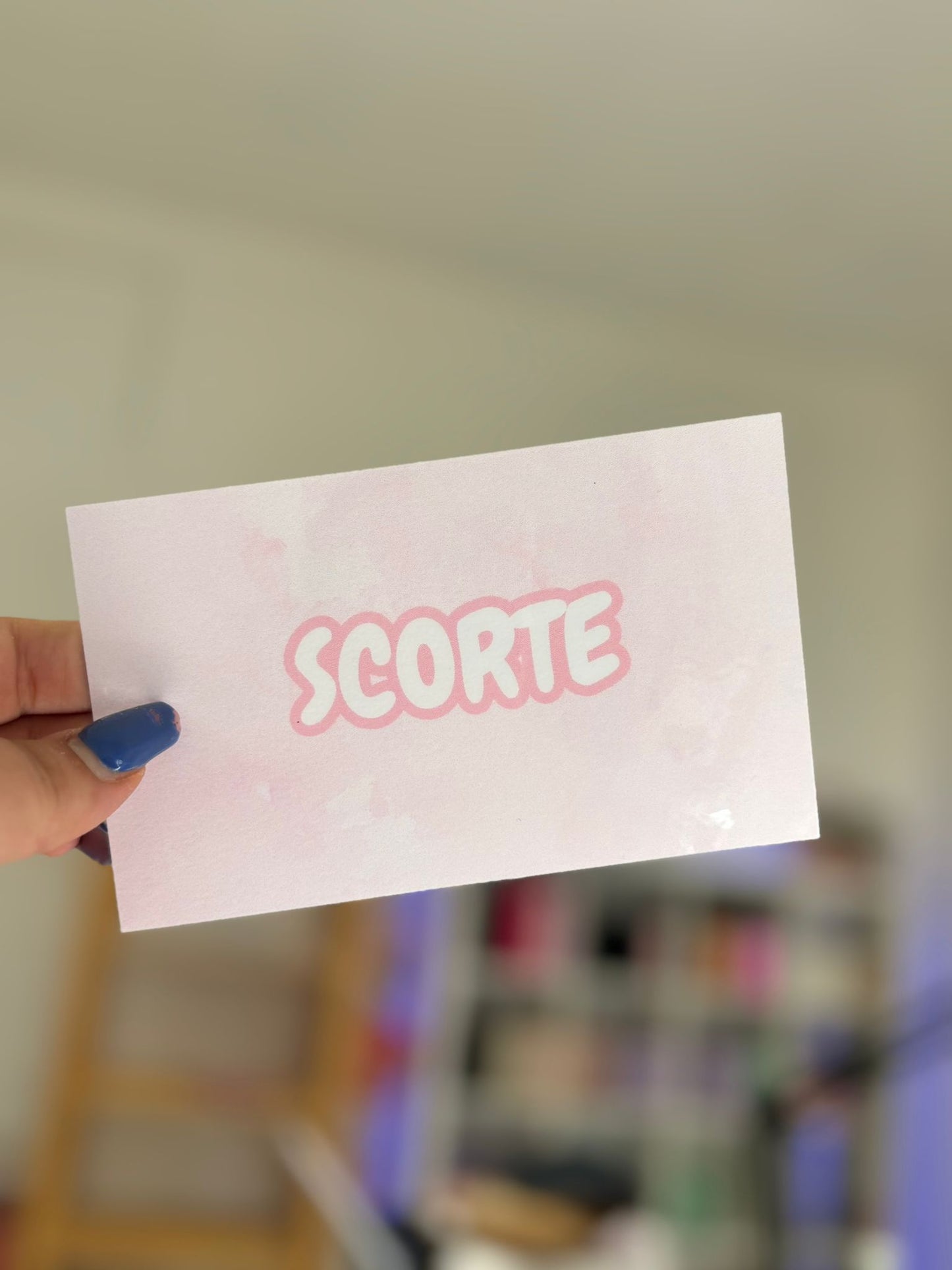 Cartoncino Categoria Plastificato "Scorte"