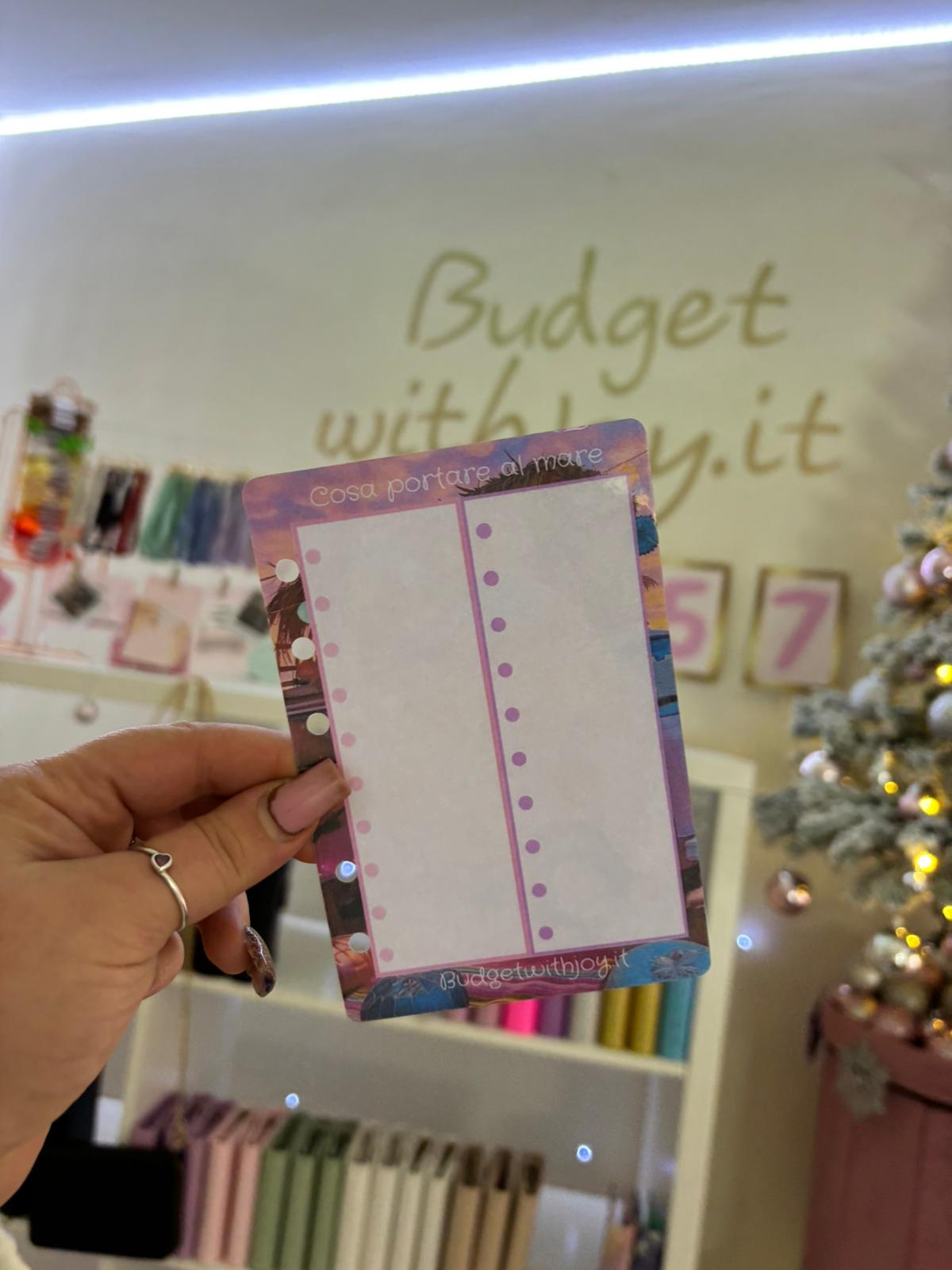 Tracker "Cosa portare al mare" A7 R.