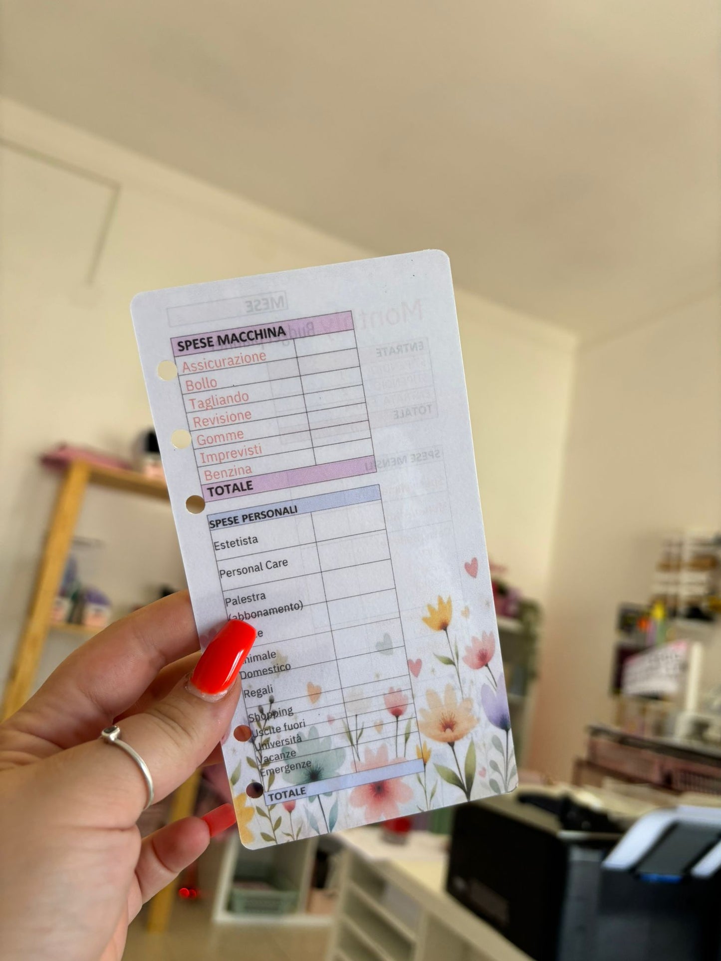 Budget Planner Mensile A6