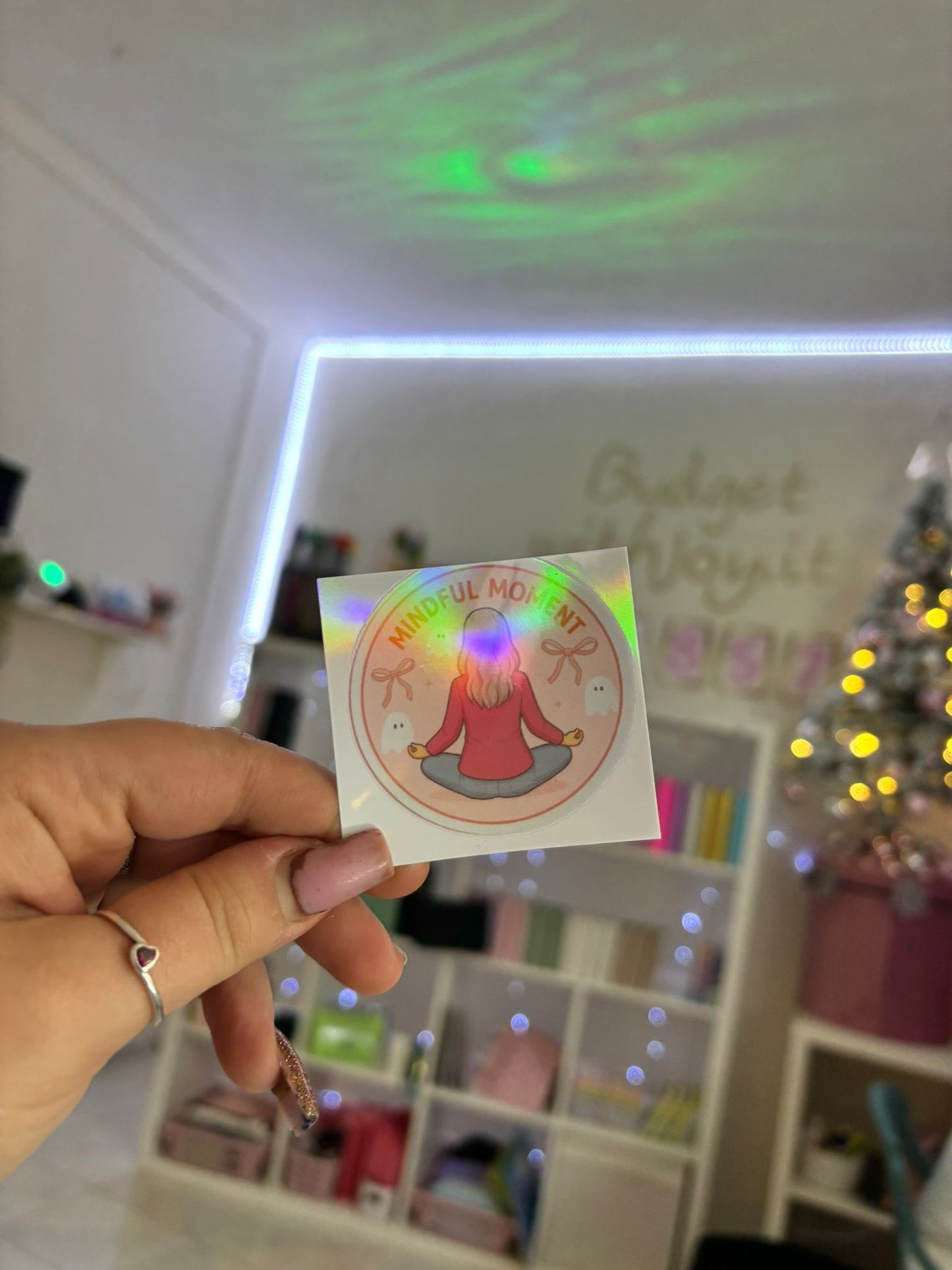 Sticker "Mindful Moment" Olografico R.