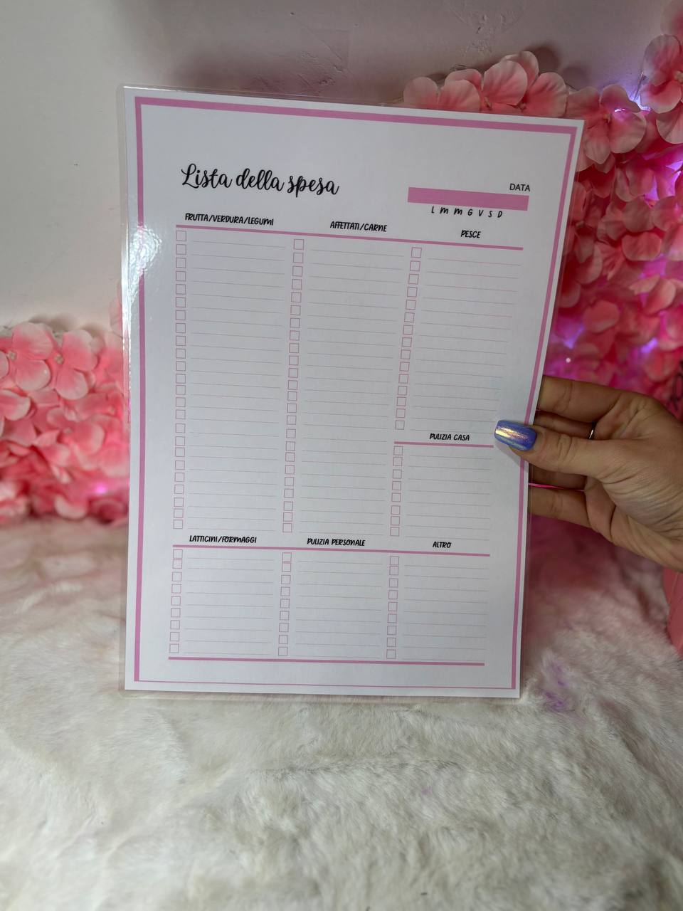 A4 Shopping List