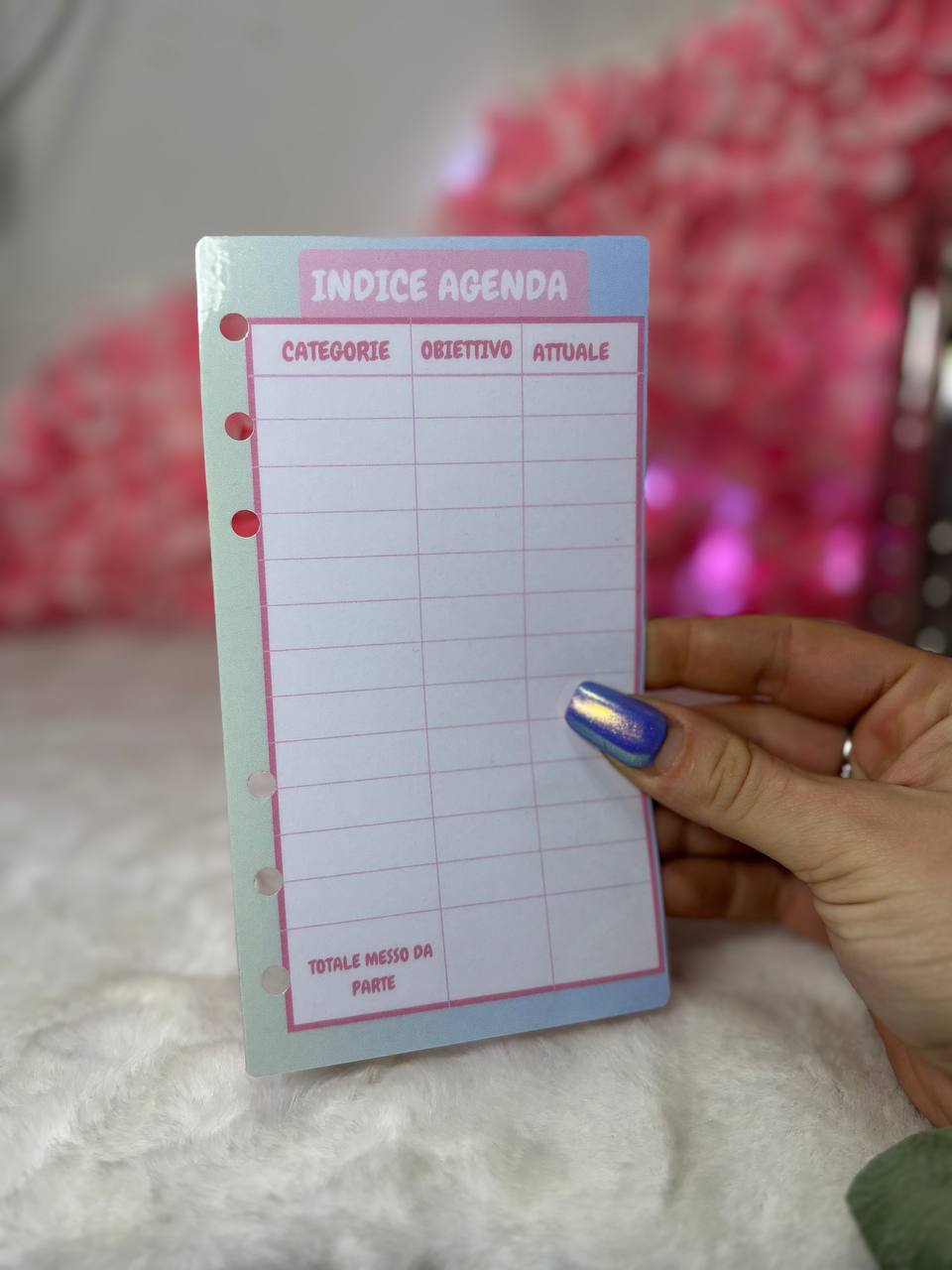 Indice Agenda A6