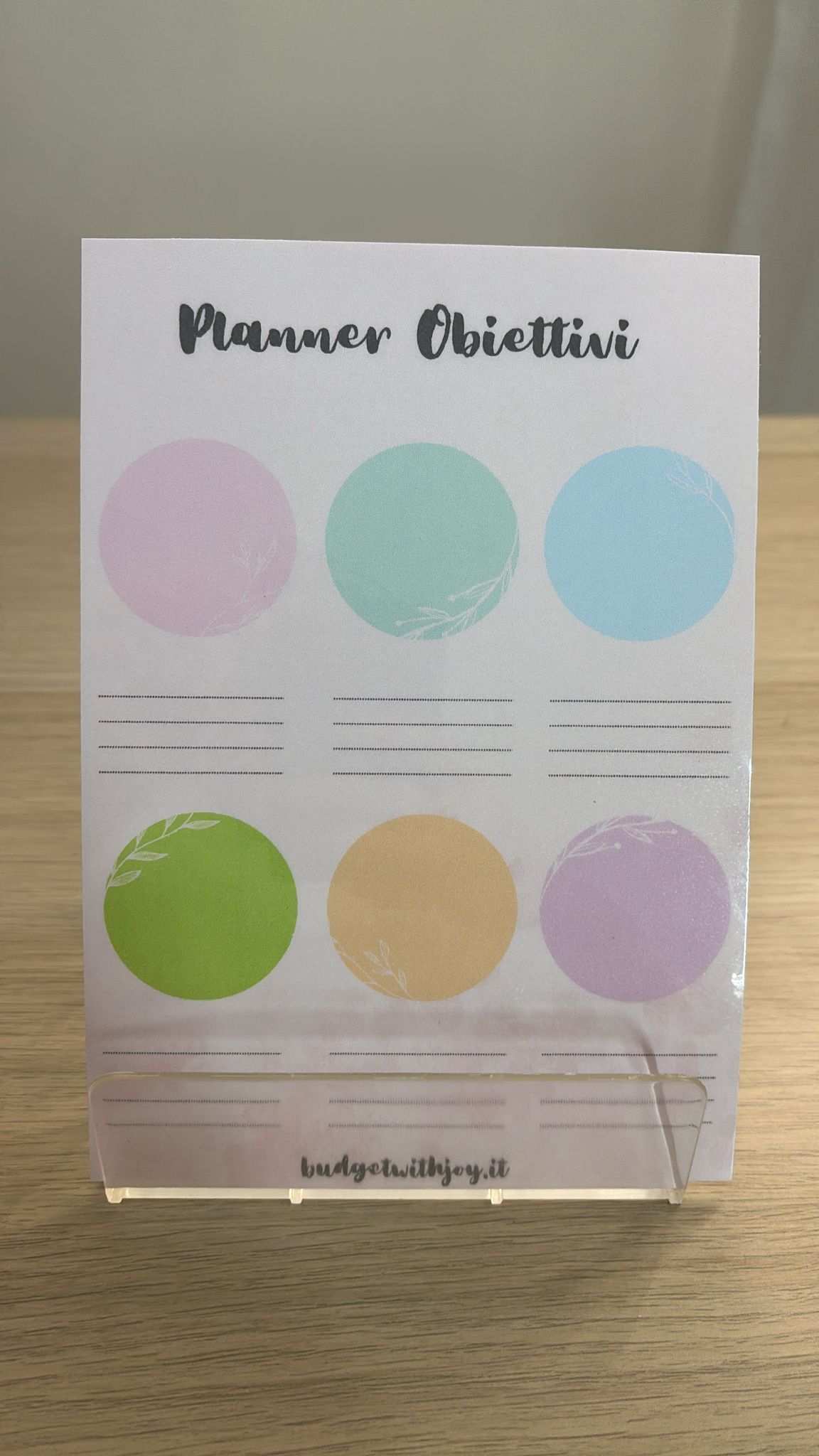 Planner Obbiettivi A5