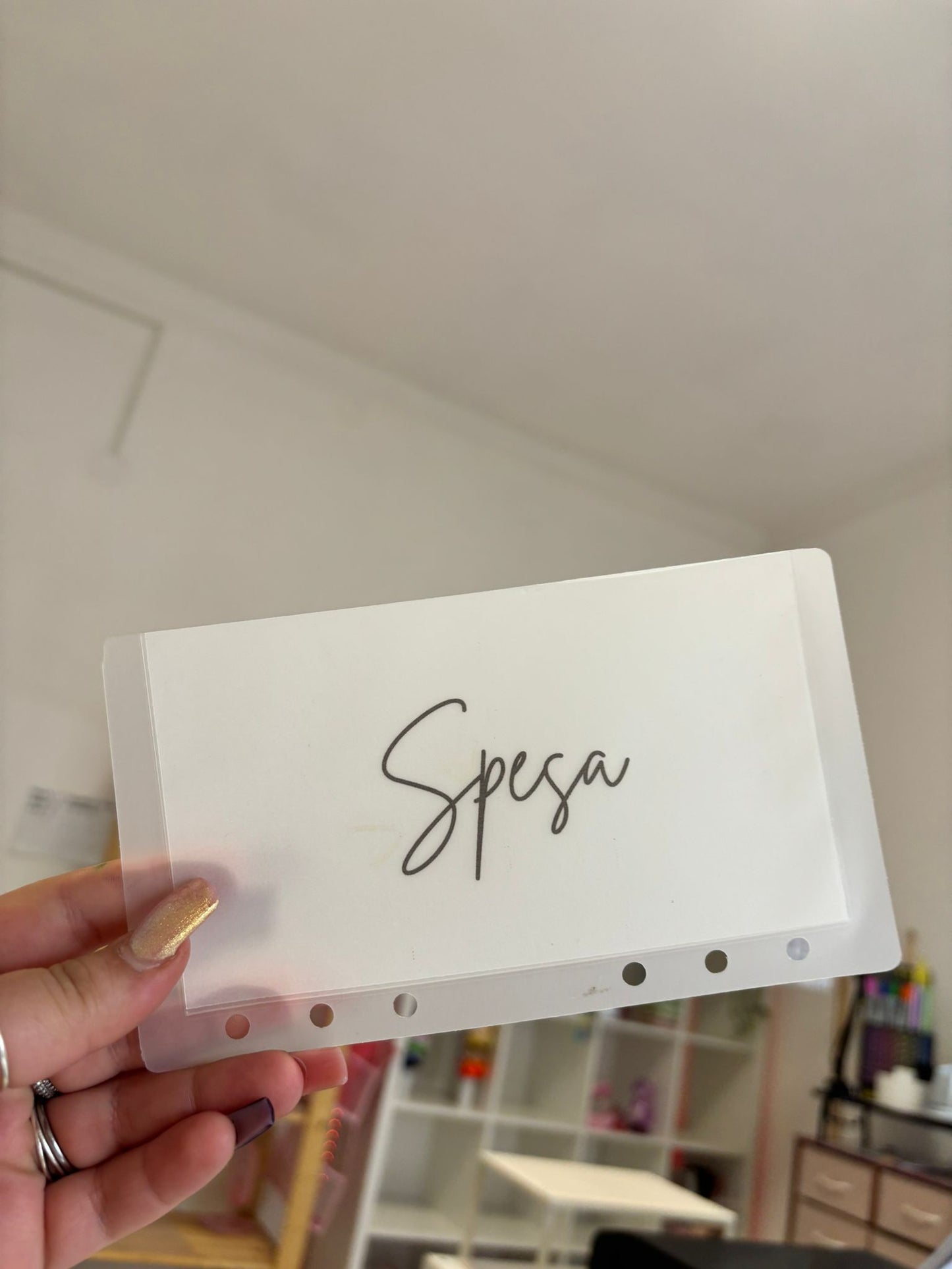 Sezione Opaca "Spesa" A6