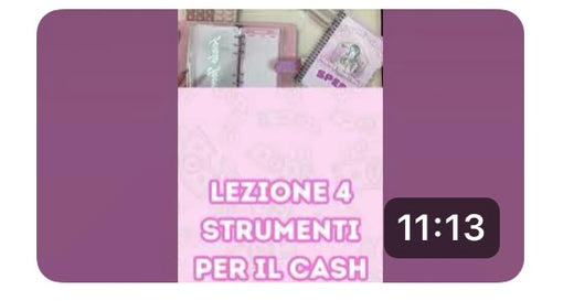 Lezione 4: Strumenti Per Il Cashstuffing