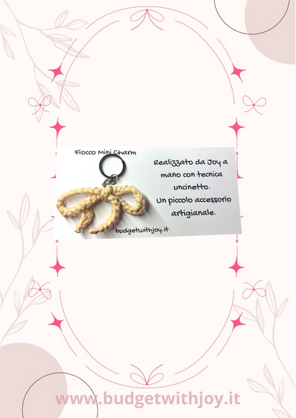 Portachiavi fiocco mini charm