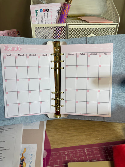 Pagine a5 cartacee budget planner