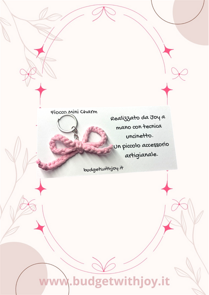 Portachiavi fiocco mini charm