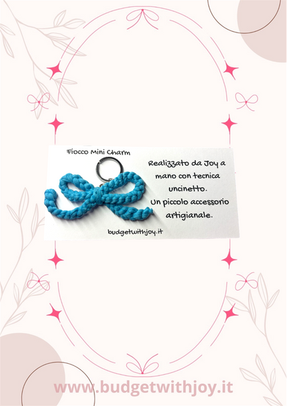 Portachiavi fiocco mini charm