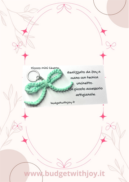 Portachiavi fiocco mini charm