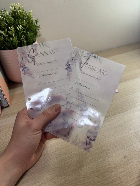 Set lavanda a6 gen/feb lucido ricicl.