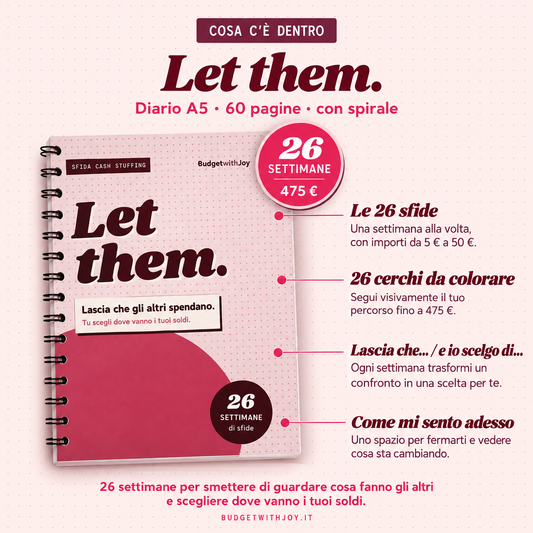 Let them. Sfida cash stuffing 26 settimane