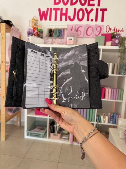 Set Agenda Macchina Total Black A6