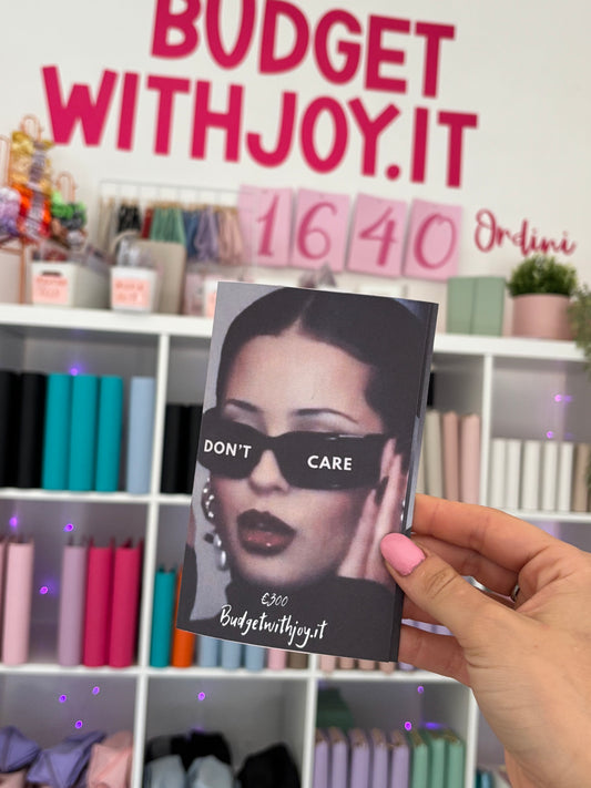 Challenge a libro cartaceo I don't care €300