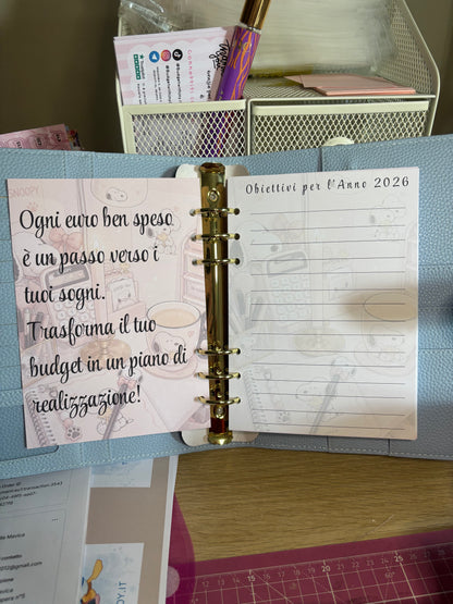 Pagine a5 cartacee budget planner