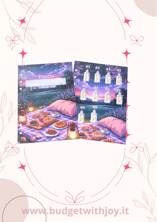 Set copertina+ sfida €40 Picnic Notturno