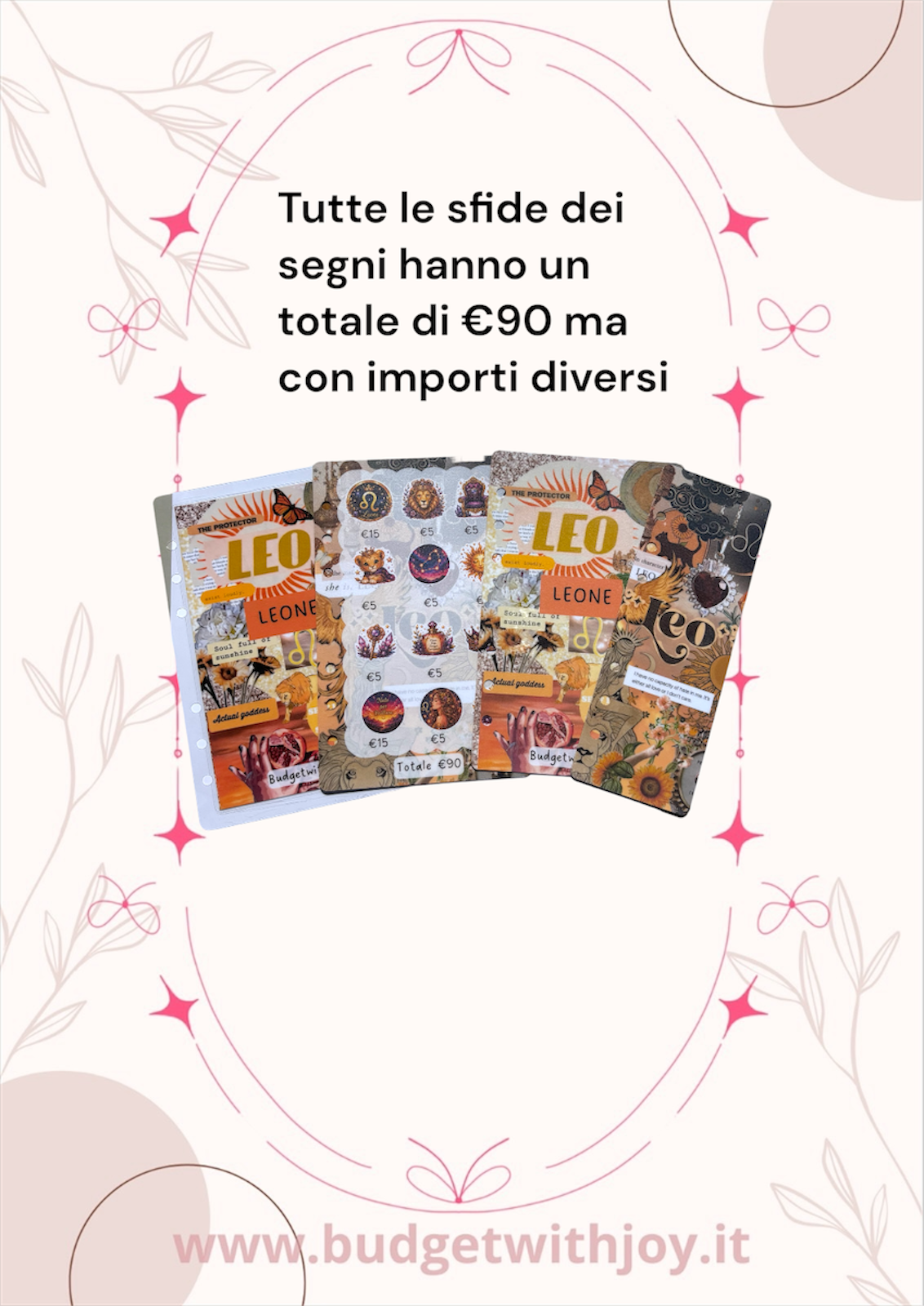Set segni zodiacali Leone