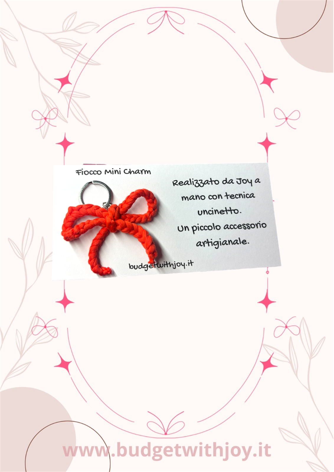 Portachiavi fiocco mini charm