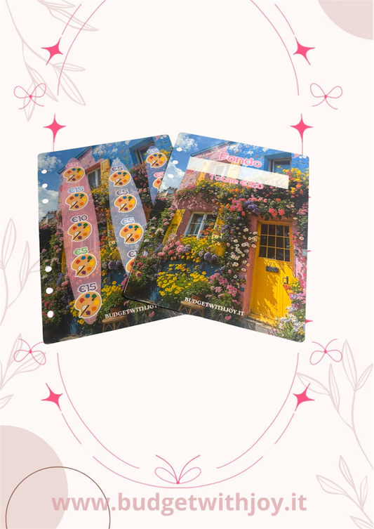 Set copertina+sfida casa fiorita €120
