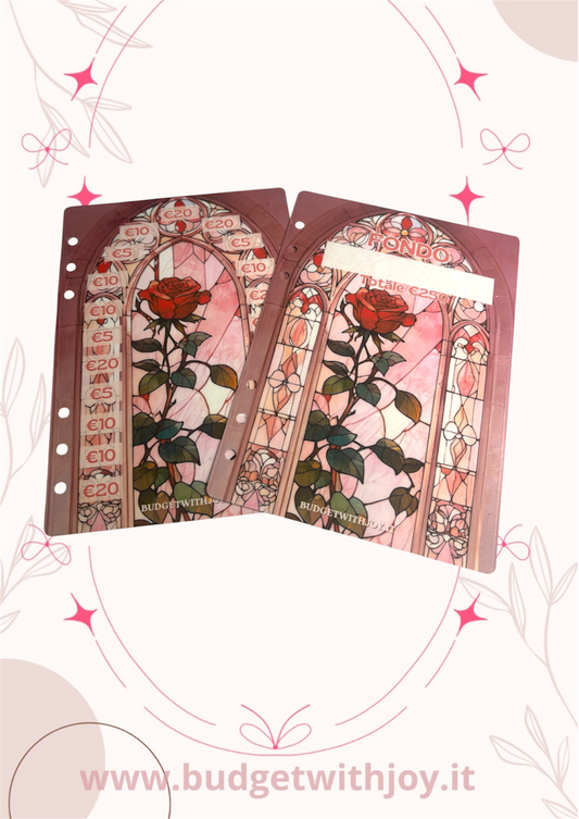 Set copertina+sfida vetro rose €250