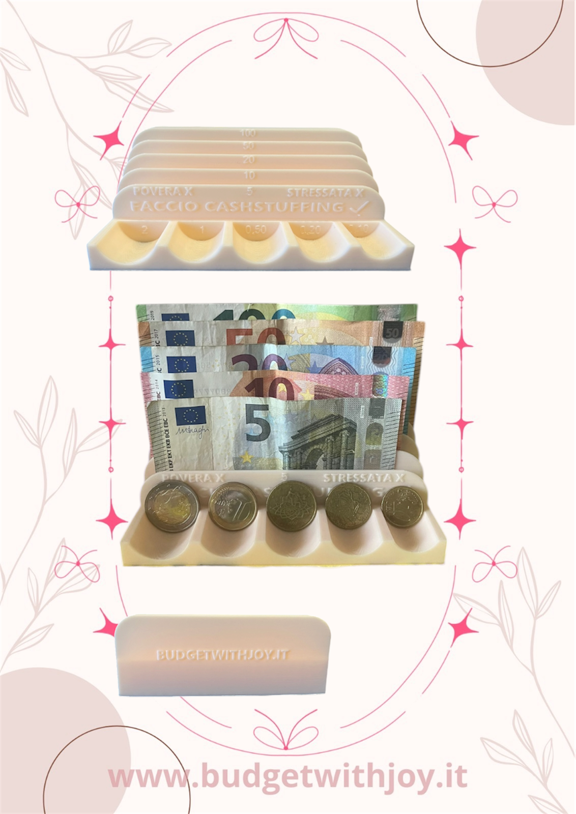 Porta soldi 3D slogan Joy 14Lx8Px5A