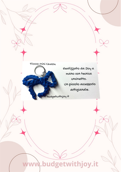 Portachiavi fiocco mini charm