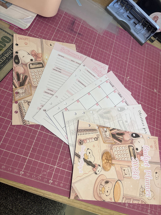 Prova di 1 mese pagine budget planner snoopy ric