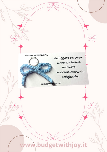 Portachiavi fiocco mini charm