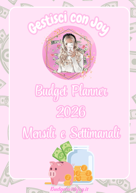 libro budget planner 2026 digitale