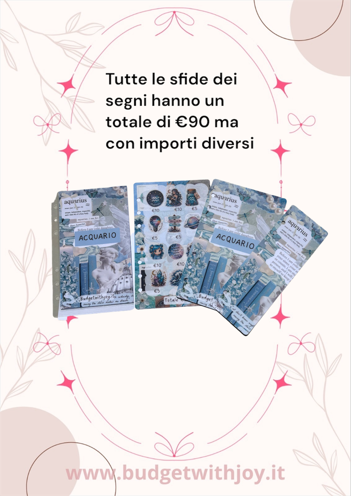 Set segni zodiacali Acquario