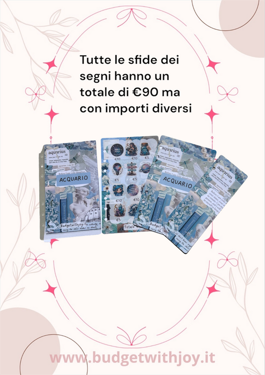 Set segni zodiacali Acquario