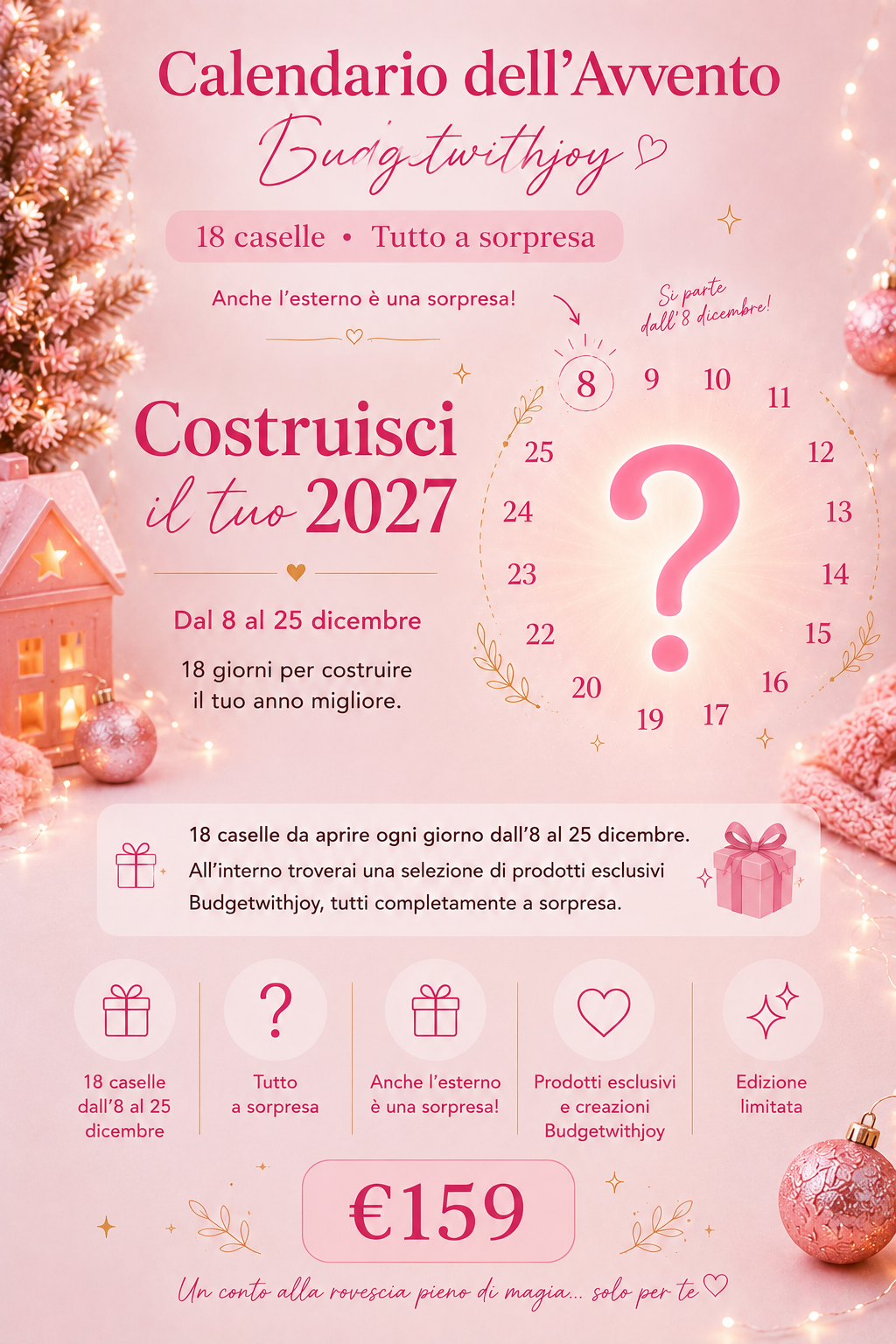 Calendario Dell’avvento 2026 18 caselle