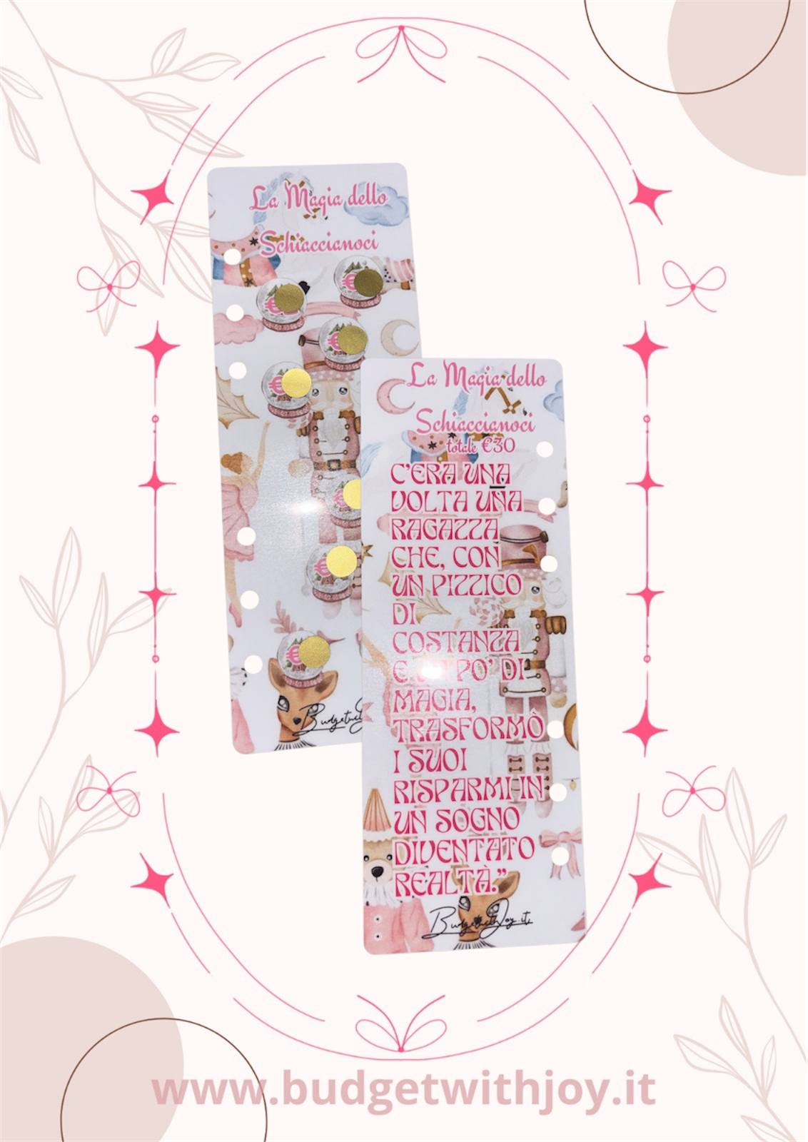 Segnagenda a6 schiaccianoci rosa €30