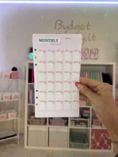 a5 monthly planner