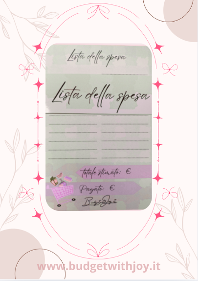 🛒 Lista della Spesa (Post Pads)