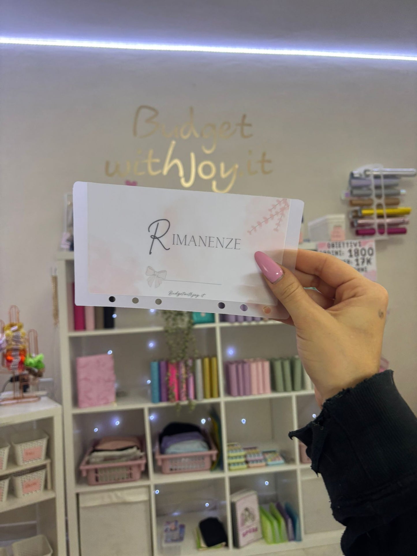 sezioni opache Settimane Cashstuffing pink bow