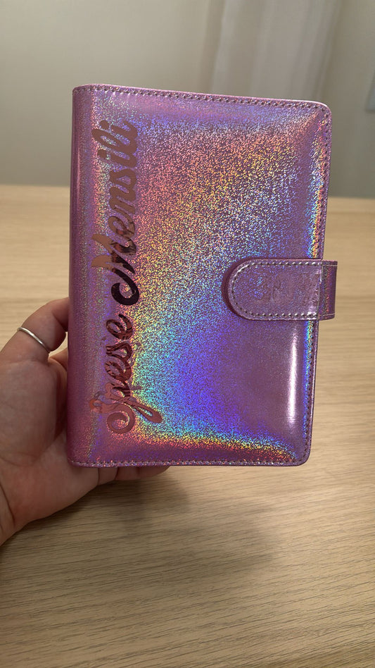 Agenda Glitter Rosa A6
