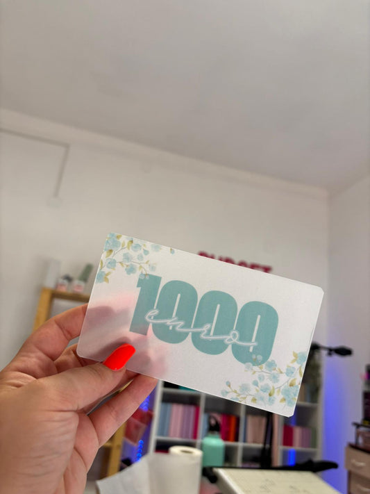 Banconota Sostitutiva Opaca Blu €1000