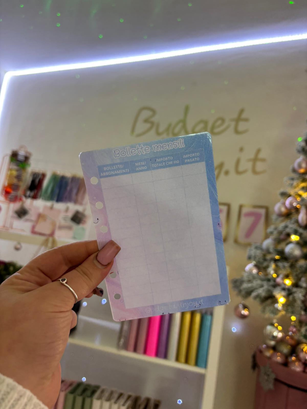 Tracker "Bollette Mensili" A7 R.