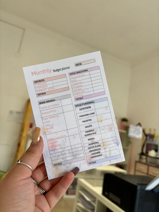 Budget Planner A6 R.