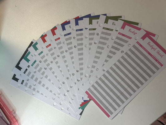 Budget Sheet A6