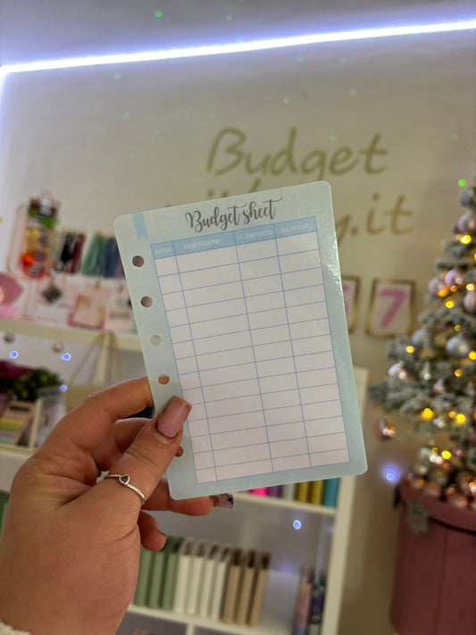 Budget Sheet Celeste A7 R.
